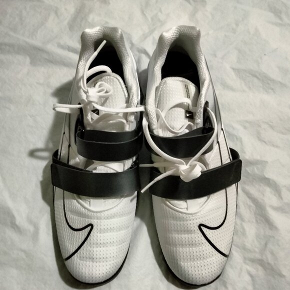 Nike Romaleos 4 White Black Training Weightlifting CD3463-101 Mens 14 NEW NO BOX - Picture 1 of 5